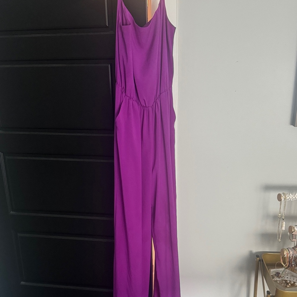 Gianni Bini Rich Purple Jumpsuit